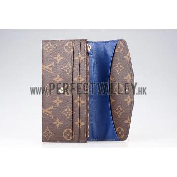 Cheap Louis Vuitton Emily Blue Wallet