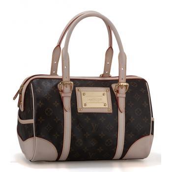 Cheap Louis Vuitton Monogram Canvas M51205 Brown Cow Leather Medium