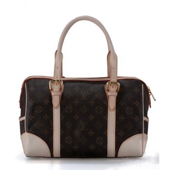 Cheap Louis Vuitton Monogram Canvas M51205 Brown Cow Leather Medium