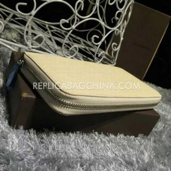 Louis Vuitton Wallet Purse Calfskin Beige