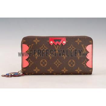 Louis Vuitton Monogram Totem Zippy Wallet Flamingo