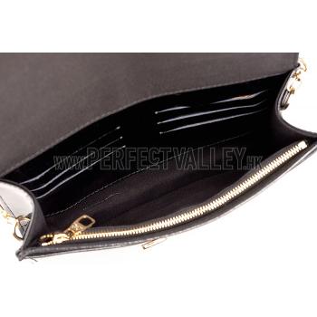 Cheap Louis Vuitton Chain Louise Patent Leather Black