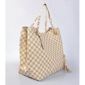 Louis Vuitton Damier Canvas N21263 Beige Large Cross Body Bag