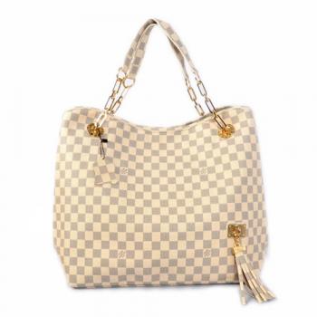 Louis Vuitton Damier Canvas N21263 Beige Large Cross Body Bag