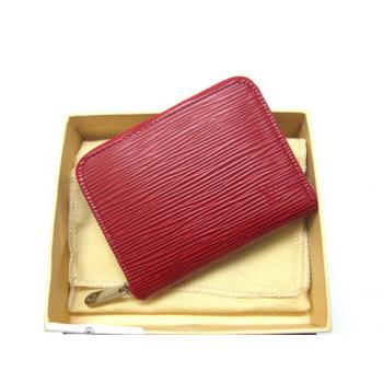 Louis Vuitton EPI Leather M6015M Red Cow Leather Wallet