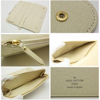 Louis Vuitton Damier Canvas N63072 Beige Canvas Ladies Wallet