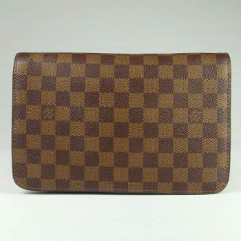 Replica Louis Vuitton Damier Canvas N51993 Brown Canvas Small Wallet