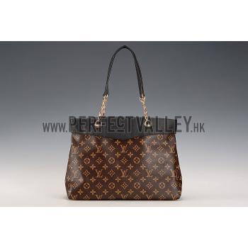 Louis Vuitton Monogram Pallas Shopper Bag Black Replica