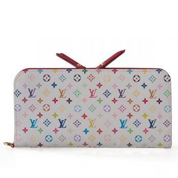 Louis Vuitton Monogram Multicolore M93752 Cow Leather Small Wallet