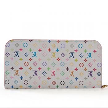 Louis Vuitton Monogram Multicolore M93752 Cow Leather Small Wallet