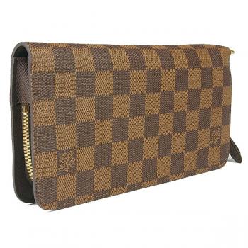 Louis Vuitton Damier Canvas N66566 Brown Canvas Unisex Wallet HM06768