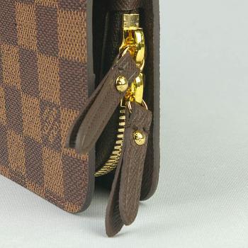 Louis Vuitton Damier Canvas N66566 Brown Canvas Unisex Wallet HM06768