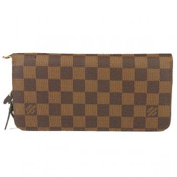 Louis Vuitton Damier Canvas N66566 Brown Canvas Unisex Wallet HM06768