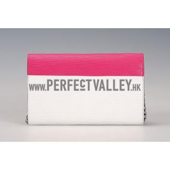 Louis Vuitton Tribal Mask Chaine Wallet Epi White Fuchsia Replica