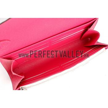 Louis Vuitton Tribal Mask Chaine Wallet Epi White Fuchsia Replica