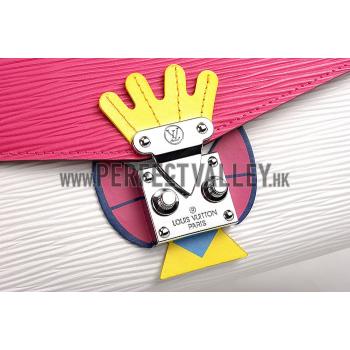 Louis Vuitton Tribal Mask Chaine Wallet Epi White Fuchsia Replica