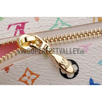 Louis Vuitton Koala White Murakami Wallet White-Pink