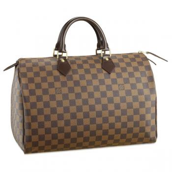 Cheap Louis Vuitton Damier Canvas N41523 Brown Cow Leather HandBags