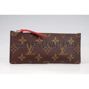 Replica Louis Vuitton Josephine Monogram Long Rouge Wallet