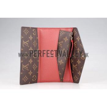 Replica Louis Vuitton Josephine Monogram Long Rouge Wallet