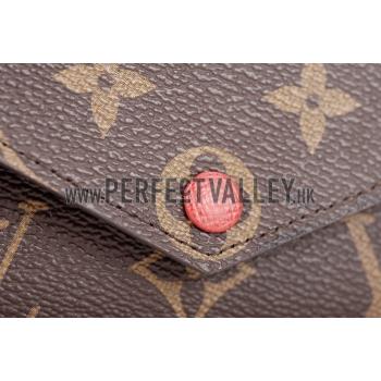 Replica Louis Vuitton Josephine Monogram Long Rouge Wallet