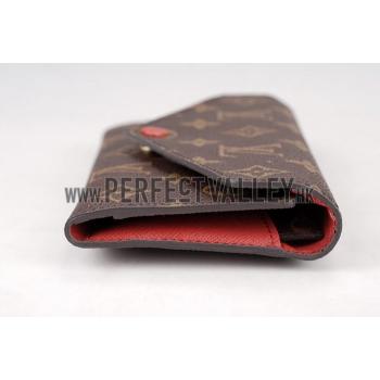 Replica Louis Vuitton Josephine Monogram Long Rouge Wallet