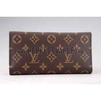 Replica Louis Vuitton Josephine Monogram Long Rouge Wallet