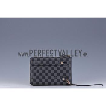 Louis Vuitton Damier Graphite Mini iPad Clutch with Hand Strap