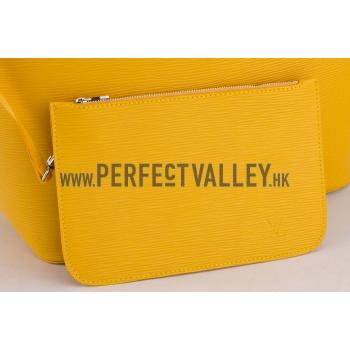 Louis Vuitton Neverfull MM Epi Leather Yellow