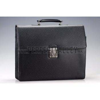 Louis Vuitton Robusto 2 Compartments Taiga Leather Black