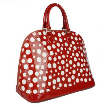 Louis Vuitton Yayoi Kusama M93594 Red Leather Ladies Bag