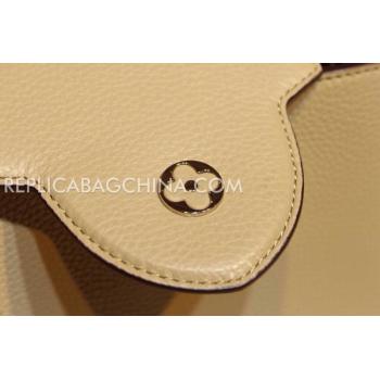 Louis Vuitton Handbag Calfskin Capucines Apricot