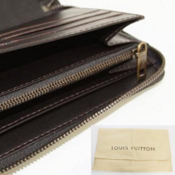 Louis Vuitton Utah Leather M97025 Black Cow Leather Small Wallet