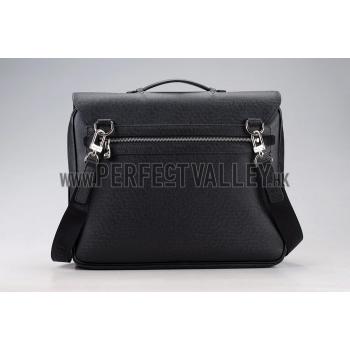 Louis Vuitton Vassily PM Taiga Leather Black Replica