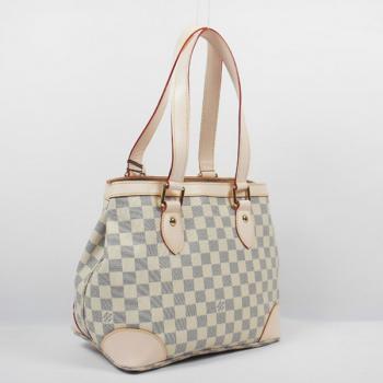 Louis Vuitton Damier Canvas N51207 White Canvas Small Bag Replica