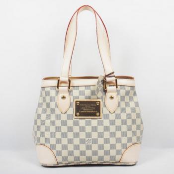 Louis Vuitton Damier Canvas N51207 White Canvas Small Bag Replica