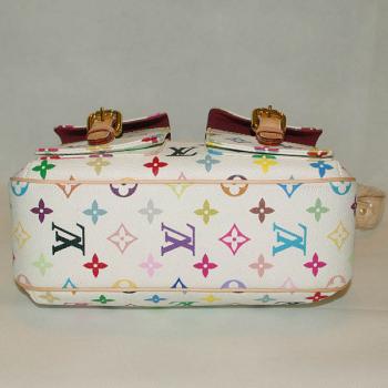 Louis Vuitton Monogram Multicolore M40053 White Small Ladies Bag