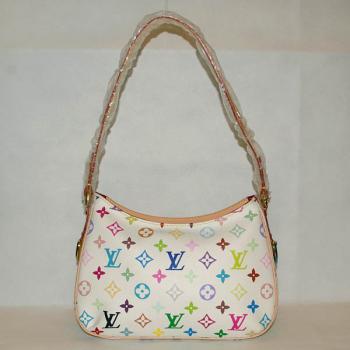 Louis Vuitton Monogram Multicolore M40053 White Small Ladies Bag