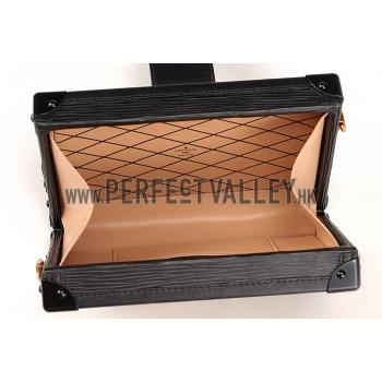 Replica Louis Vuitton Petite Malle Epi Leather Black Bag