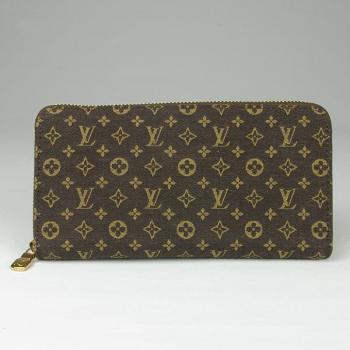 Louis Vuitton Monogram Mini Lin M95235 Brown Small Wallet