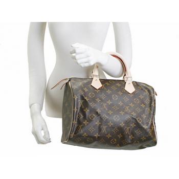 Louis Vuitton Monogram Canvas M41526 Cow Leather Medium HandBags