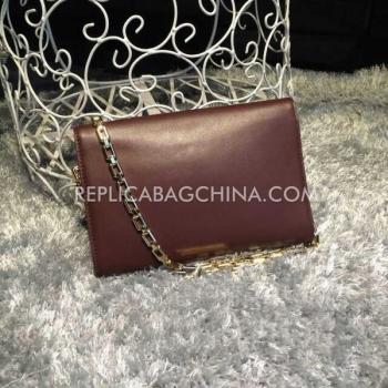 Louis Vuitton Calfskin Shoulder Bag Brown Handbag Replica