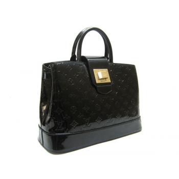 Louis Vuitton Monogram Vernis M4034N Black Large HandBags