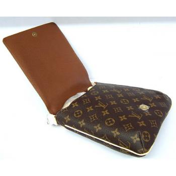 Louis Vuitton Monogram Canvas M51258 Brown Cow Leather Unisex Bag Replica