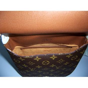 Louis Vuitton Monogram Canvas M51258 Brown Cow Leather Unisex Bag Replica