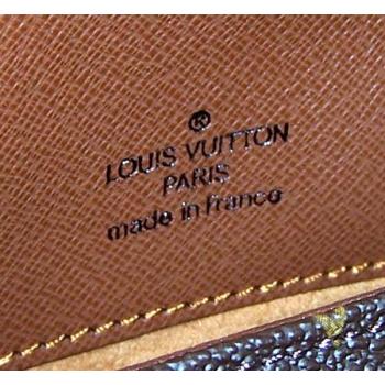 Louis Vuitton Monogram Canvas M51258 Brown Cow Leather Unisex Bag Replica