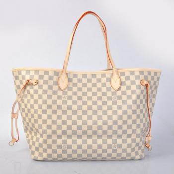 Quality Louis Vuitton Damier Canvas N51108 White Cross Body Bag Ladies