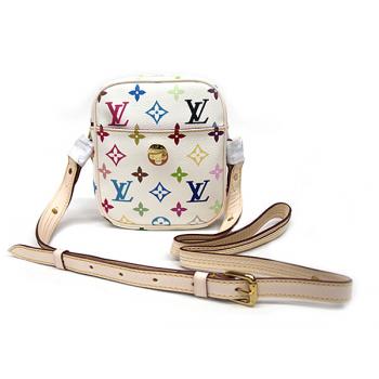 Cheap Cheap Louis Vuitton Monogram Multicolore M40055 White Small Messenger Bag