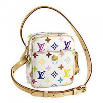 Cheap Cheap Louis Vuitton Monogram Multicolore M40055 White Small Messenger Bag