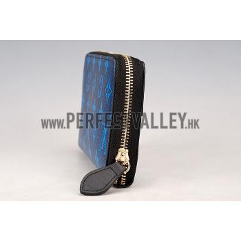 Louis Vuitton Monogram NoirBlue Zippy Wallet  18926652